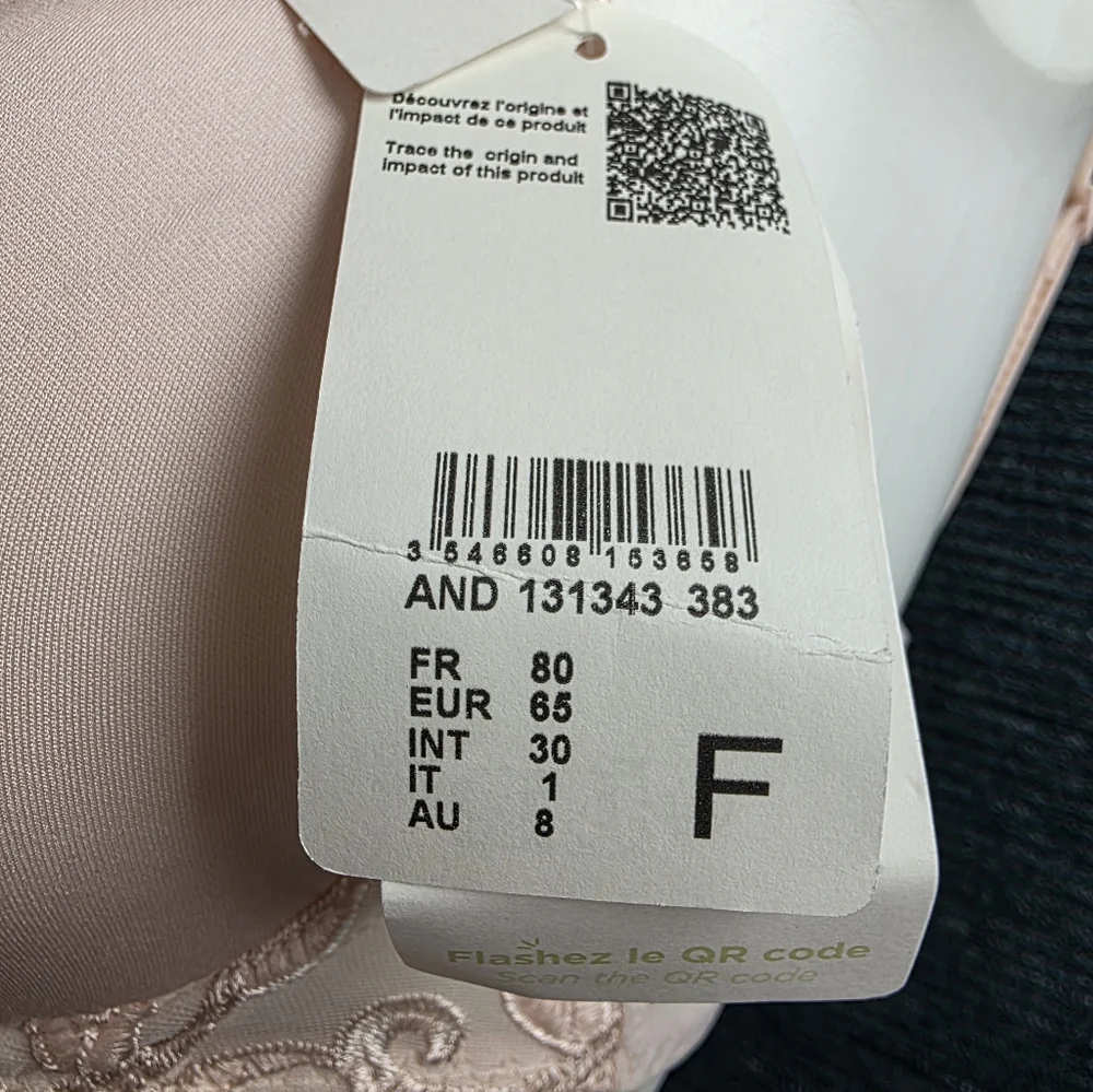 Simone Perele Andora 3D Demi Bra Peau Rose INT Size 30 F - Picture 6 of 14